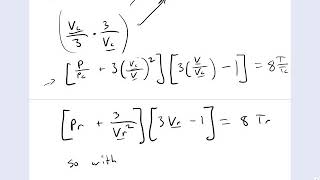 Reduced temperature version of VanderWaals Equation of State [upl. by Iverson49]