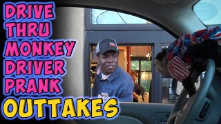 Drive Thru Monkey Driver Prank Outtakes [upl. by Airual]