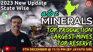 Minerals in India Geography  Special for Upcoming Exam  By Jayatu Sir [upl. by Rimahs]