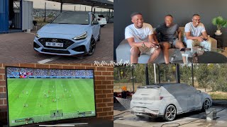 Driving my Hyundai i30N to the Car Wash  Playing FIFA with the boys  Vlog  Exhaust  Coffee [upl. by Jamal592]