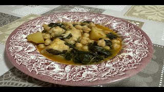 Guiso garbanzos con espinaca y bacalao [upl. by Niki401]