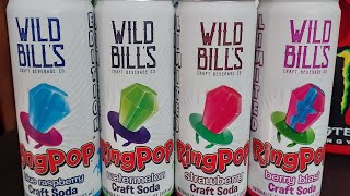 WILD BILLS CRAFT BEVERAGE CO LIMITED EDITION RING POP CRAFT SODAS Mini Sip NReview [upl. by Urbanus92]