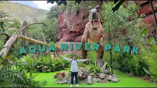 DINOSAURIOS y PSICINAS en AQUA RIVER PARK 🦕  GUAYLLABAMBA Ecuador [upl. by Dib675]