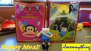 McDonalds Happy Meal for Kids  Adventure Time and Paul Frank [upl. by Lrac]