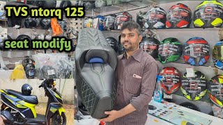 TVS ntorq 125 bucket seat best work modify [upl. by Noryak755]