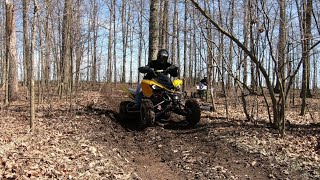 Spring Trail Carving With Raptor 700s [upl. by Siron]