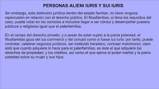 XIV Personas alieni iuris y sui iuris [upl. by Nahsad]