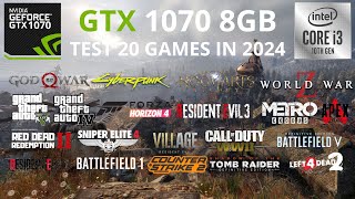 GTX 1070 8GB  Test 20 Games In 2024 [upl. by Yebot]