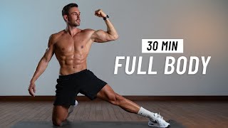 30 Min Full Body Workout  Strength amp Burn Fat No Equipment  No Jumping [upl. by Onid370]