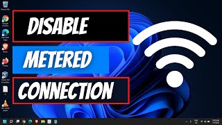 How to Enable or Disable Metered Connection in Windows 1110 [upl. by Acirem]