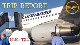 TRIP REPORT  Lufthansa  A320  Munich  Berlin TXL [upl. by Eeniffar797]