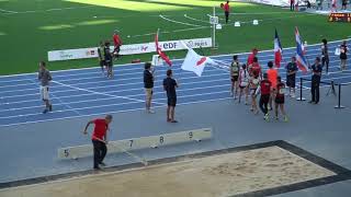 【パラ陸上】ユニバーサルリレー 日本チームⅠ Universal Relay 4×100m time race②  2019 Handisport Open Paris [upl. by Kovar]