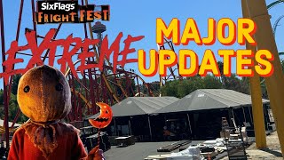 Fright Fest Extreme 2024 MAJOR UPDATES Mazes Moving Quick Scarezones Coming to Life [upl. by Lark915]