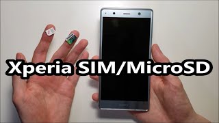 Xperia XZ2 Premium SIM Card amp Micro SD How to Insert or Remove [upl. by Kcirrek]