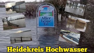 Hochwasser im Heidekreis  Dezember 2023 überschwemmung niedersachsen unwetter [upl. by Eitsirhc842]