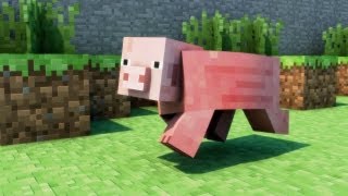 The Walking Pig  1 Hour Version  Minecraft Animation [upl. by Pradeep]