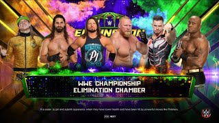 WWE Elimination Chamber 2022 Lashley c vs Lesnar vs Rollins vs Styles vs Riddle vs Theory [upl. by Eimia]