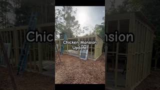 Update on the Chicken Coop Mansion CoopsByJoe henhouse animal backyardbuild diy fyp viral [upl. by Crowley]