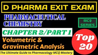 Exit exam preparation  d pharma  Pharmaceutical chemistry MCQ  Active Pharma  ch 2 [upl. by Nosned]