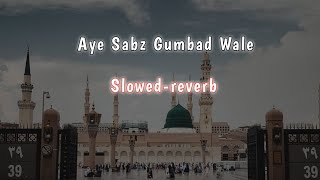 Ay Sabz Gumbad Wale  Slowed Reverb naat  Emotional Dua  Naat Sharif  Tabrej Official 313 [upl. by Silver445]