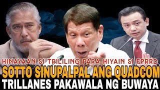 TITO SOTTO SINUPALPAL ANG QUADCOM HALATANG GINAMIT SI TRILLANES [upl. by Eelarual]