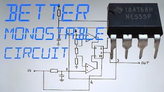 NEW Monostable Circuit With NE555 Rising Edge Triggering [upl. by Prestige391]