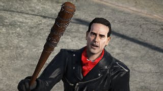 GTA 5 Online outfits  How to make Negan TWD [upl. by Patrizius252]