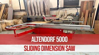 Altendorf 5000 Sliding Dimension Saw [upl. by Harol]