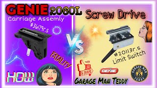 How To Genie model 2060L screw drive carriage amp limit switch replacement [upl. by Loeb]