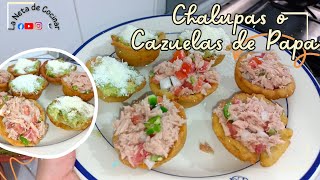 Chalupas o Cazuelas de Papa  Netaly Gonzalez [upl. by Ahsital354]