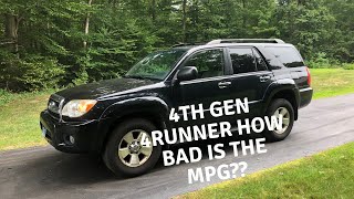 4th Gen Toyota 4runner Mpg Real World Highway Fuel Economy Test [upl. by Ledah]