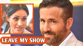 LEAVE MY SHOW Ryan Reynolds ANGRILY Tells Meghan Markle to LEAVE Deadpool amp Wolverine Premiere [upl. by Maxia]