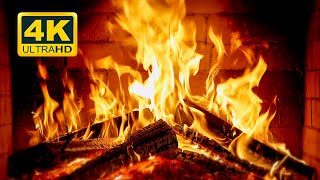 🔥 Cozy Fireplace 4K 12 HOURS Fireplace with Crackling Fire Sounds Crackling Fireplace 4K [upl. by Sadnac]