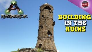 EXPLORING THE MAP amp BUILDING IN THE RUINS  ARK RAGNAROK EP4 [upl. by Macri644]