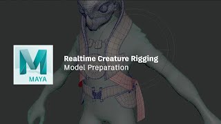 Realtime Creature Rigging Workshop 1  19  Model Preparation [upl. by Jemena]