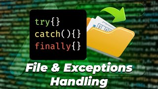 File amp Exception Handling in JAVA  الملفات و معالجة الاخطاء في جافا [upl. by Gujral]