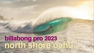 BILLABONG PRO 2023  We saw the GOAT Kelly Slater  Banzai Pipeline Hawaii Round 1 [upl. by Boylan]