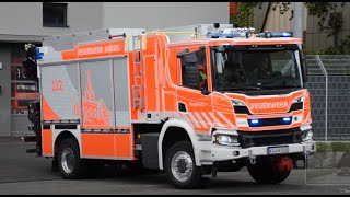 Verkehrsunfall  RTW  HLF 2016  ScaniaRwK der Feuerwehr Kassel Wache 1 [upl. by Mcilroy]