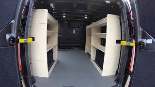 Ford Custom van racking  shelving ideas for tradesmen [upl. by Ilat]