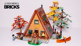 Lego Ideas 21338 AFrame Cabin Speed Build [upl. by Pearson]