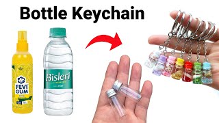 How to make Keychain at homeHomemade bottle KeychainDIY Gift Keychainbts KeychainCute Keychain [upl. by Aurelio346]