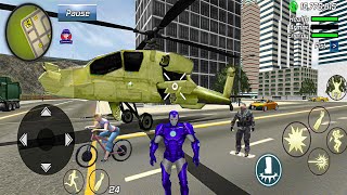 Super IronMan Rope Hero Vegas Crime Simulator New Missions in the City 4  Android Gameplay [upl. by Prentiss]