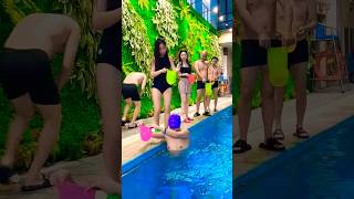 Swimming Pool 👙 🥽 Swimming Cap 🤪😚✌️shorts swimming fitness flyboard bluesilver waterpark [upl. by Tserof841]