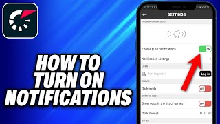 How To Turn On Notifications on Flashscore 2024  Easy Fix [upl. by Tomchay]