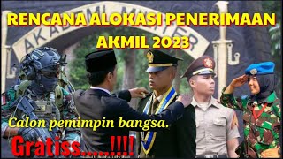 Kuota PENERIMAAN AKMIL 2023tniad rekrutmentniakmil [upl. by Yhtorod]