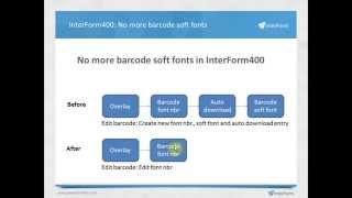 InterForm400  No more barcode soft fonts [upl. by Lledraw]