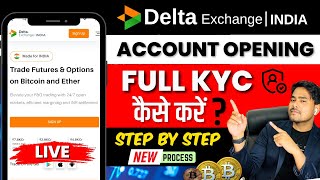 How to open delta exchange India Account  Delta exchange account opening process 🔥 हिंदी New [upl. by Naitsirt573]