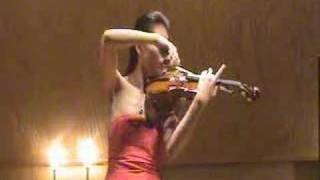 Violinist Tina Chen performs Waxman Carmen Fantasy part 1 [upl. by Asirret]