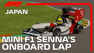 F1 Mini Onboard Lap Ayrton Senna Suzuka l Formula student l Mini Suzuka l Assetto Corsa [upl. by Lowe552]