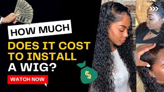 How much does it cost to install a lace front wig [upl. by Neomah]